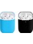 2 Paket Uyumlu Durumda Ultra Ince Yumuşak Kapak Silikon Koruyucu Cilt Apple Airpod Için 1 2 Kılıf (Sky Blue * Siyah) (Yurt Dışından) 1