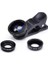 Universal Fisheye Lens 3 Arada 1 Cep Telefonu Klip Lens Balık (Mavi) (Yurt Dışından) 3