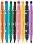 8 Renkli Çift Taraflı Neon Pen Eyeliner Seti 3