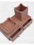 Hobi Dekoratif Kalemlik Set Ikili Model Ham Mdf Ahşap Çekmece El Yapımı 1
