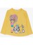 Kız Çocuk Uzun Kollu Tişört Ressam Kız Baskılı 1-4 Yaş, Sarı 1