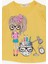 Kız Çocuk Uzun Kollu Tişört Ressam Kız Baskılı 1-4 Yaş, Sarı 3