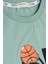 GİRLS & BOYS Erkek Çocuk Tişört Rüya Takım Temalı Basketçi Robot Baskılı 4-8 Yaş, Mint Yeşili 3