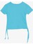 Kız Çocuk Tişört Yanları Büzgülü 8-14 Yaş, Açık Mavi 2