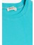Kız Çocuk Tişört Yanları Büzgülü 8-14 Yaş, Turkuaz 3