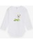 Erkek Bebek Çıtçıtlı Body Timsah Baskılı 9 Ay-3 Yaş, Beyaz 1