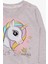 Kız Çocuk Sweatshirt Baskılı Unicorn 1.5-5 Yaş, Bej Melanj 3