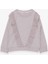 Kız Çocuk Sweatshirt Güpürlü 4-9 Yaş, Bej Melanj 1