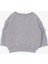 Kız Çocuk Sweatshirt Okul Temalı 1-4 Yaş, Gri Melanj 2