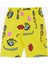 Kız Çocuk Şortlu Pijama Takımı Desenli 4-8 Yaş, Sarı 4