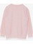 Kız Çocuk Sweatshirt Yazı Baskılı Yırtmaçlı 9-14 Yaş, Somon Melanj 2