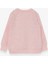Kız Çocuk Sweatshirt Pullu Kız Baskılı 3-8 Yaş, Somon Melanj 2