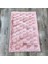 Pembe Renk Parçalı Peluş Halı 240 x 340 cm 3