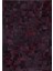 Bordo Renkli Dana Derisi Patchwork Halı 160 x 230 cm 2