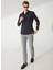 Slim Fit Klasik Yaka Düz Siyah Erkek Gömlek GM1007100472 3