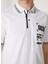 Polo Yaka Beyaz Erkek T-Shirt GU23MSS03041 4