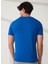 Bisiklet Yaka Mavi Erkek T-Shirt FM23S07TGBLUETTE 4