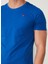 Bisiklet Yaka Mavi Erkek T-Shirt FM23S07TGBLUETTE 5