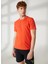 Bisiklet Yaka Turuncu Erkek T-Shirt FM23S07TGORANGE 4