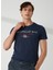 Bisiklet Yaka Mavi Erkek T-Shirt FM23S23TGBLUE 1