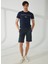 Bisiklet Yaka Mavi Erkek T-Shirt FM23S23TGBLUE 3
