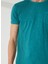 Bisiklet Yaka Yeşil Erkek T-Shirt FM23S11TGSHARK 4