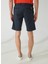 Normal Bel Slim Fit Mavi Erkek Bermuda Şort Fmsohoblue 5