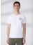 Bisiklet Yaka Beyaz Erkek T-Shirt FM23S21TGWHITE 3