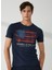 Bisiklet Yaka Mavi Erkek T-Shirt FM23S22TGBLUE 2