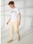 Bisiklet Yaka Beyaz Erkek T-Shirt FM23S39TGWHITE 3