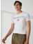 Bisiklet Yaka Beyaz Erkek T-Shirt FM23S23TGWHITE 2