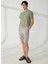 Normal Bel Slim Fit Mavi Erkek Bermuda Şort FM23S37ETBLUE 2