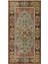 Romantik Vintage Gül Desenli Yün Halı Eskitme Halı - 110X216 cm 9925 1