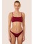 3506 Bordo Simli Bikini Takımı 1