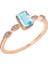Pırlanta ve Mavi Topaz Taşlı Aqua Yüzük 0417R0317 1
