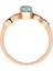Pırlanta ve Mavi Topaz Taşlı Aqua Yüzük 0417R0317 3