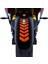 Moto Rider 4'lü Sticker Seti Alev Turuncu Iç Dış Jant Şeridi Kask ve Çamurluk Çınar Extreme 4