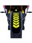 Moto Rider 4'lü Sticker Seti Floresan Sarı Iç Dış Jant Şeridi Kask ve Çamurluk Çınar Extreme 4