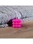 Dekoratif Pembe Bubble Mum %100 Alman Soya Wax 2