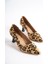 Kandy Leopar Stiletto Kısa Kadeh Topuklu Ayakkabı 4