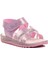 Arz 4222-B Pembe Simli Bebek Sandalet 3