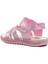 Arz 4222-B Pembe Simli Bebek Sandalet 4