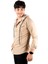 Kapüşonlu Cepli Slim Fit Likralı Kot Gömlek 2300396 1