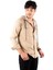 Kapüşonlu Cepli Slim Fit Likralı Kot Gömlek 2300396 4