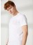 Bisiklet Yaka Beyaz Erkek T-Shirt FM23S26TGWHITE 2
