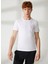 Bisiklet Yaka Beyaz Erkek T-Shirt FM23S26TGWHITE 3