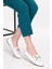 Hakiki Deri Süet Esnek Hafif Rahat Loafer SW.755 - Beyaz - 36 2