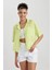 Coool Oversize Fit Pijama Yaka Kısa Kollu Kısa Kollu Gömlek W6864AZ23SP 1