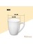 Wilmax England İngiliz Mug Beyaz Kupa Porselen Tekli 380 ml 3