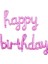 Bebek Pembe Happy Birthday El Yazı Folyo Balon 1